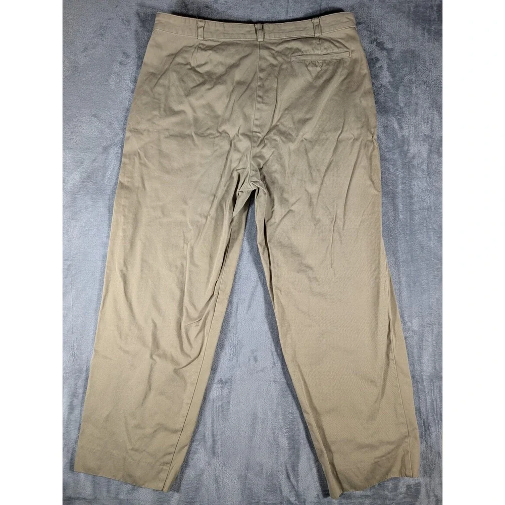 Banana Republic Vintage Safari Travel Mens Khaki‎ Cotton Chino Pants 37x28